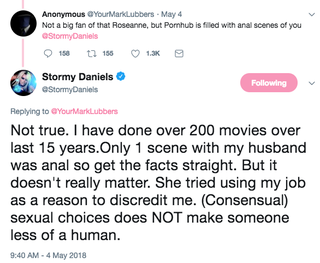 Illustration for article titled Let's Check in on This Stormy Daniels-Roseanne Barr Debate Over AnalÂ